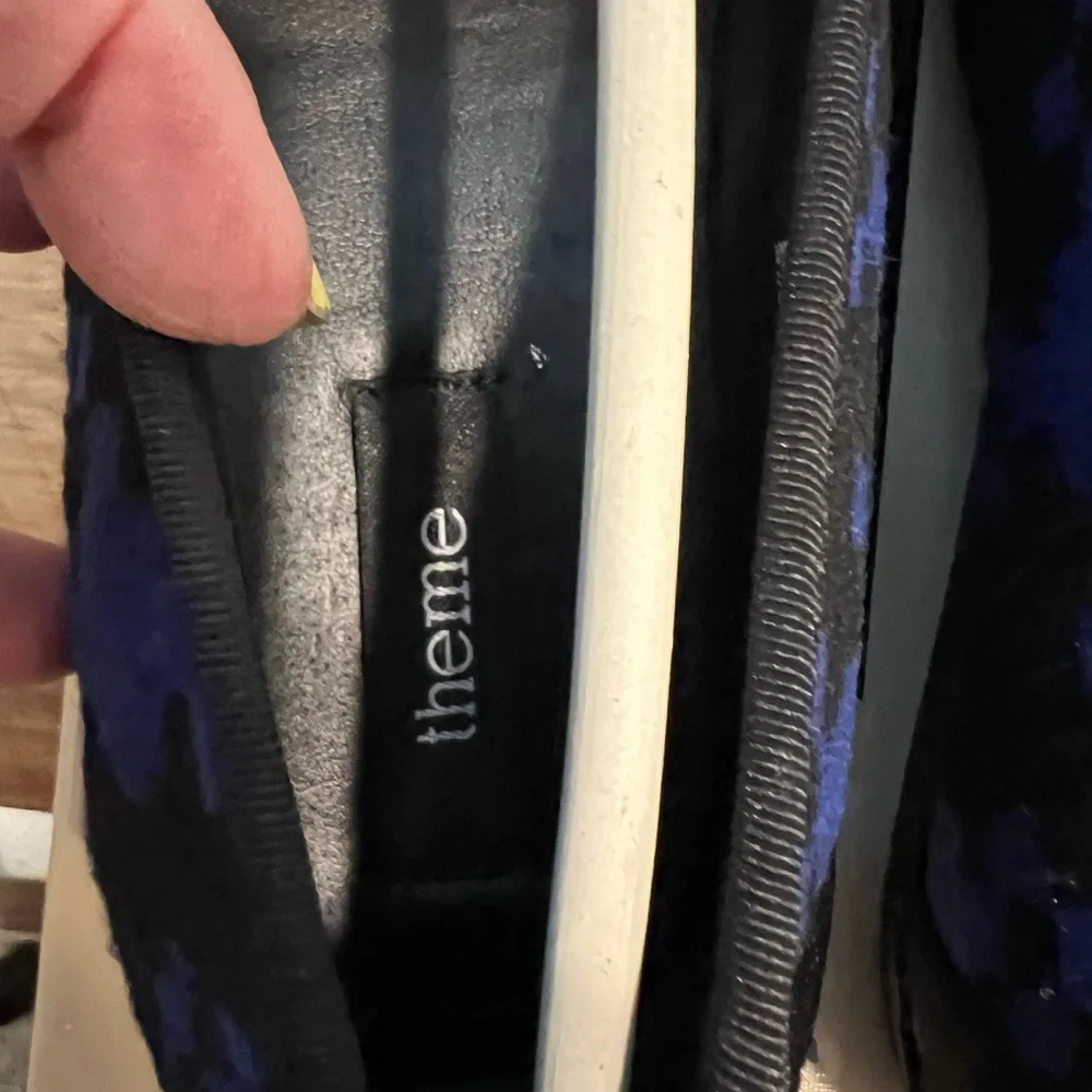 Theme Blue Cobalt and Black Loafers Flats